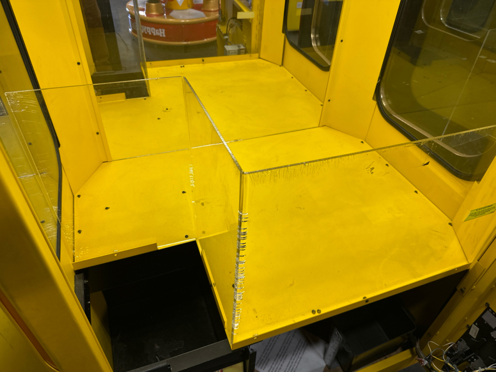 SMART CLEAN SWEEP PLUSH CLAW CRANE MACHINE YELLOW