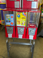 3 SMALL 2 LARGE CAPSULE DISPENSER BULK VENDING RACK - 2