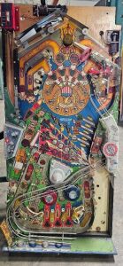 SECRET SERVICE POPULATED PINBALL PLAYFIELD