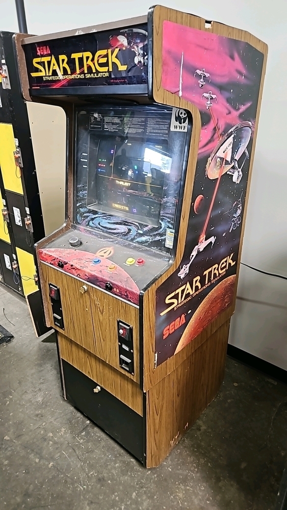 STAR TREK CLASSIC DEDICATED ARCADE GAME SEGA 1983 COLOR VECTOR MONITOR
