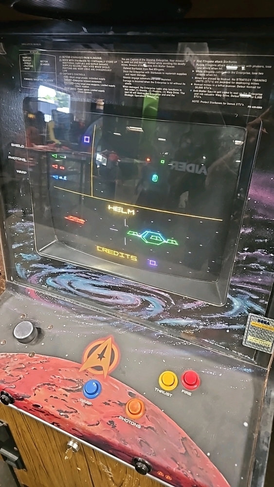 STAR TREK CLASSIC DEDICATED ARCADE GAME SEGA 1983 COLOR