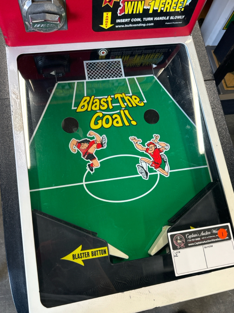SPORTS BLASTER BLAST THE GOAL SOCCER PINBALL PRIZE REDEMPTION #1