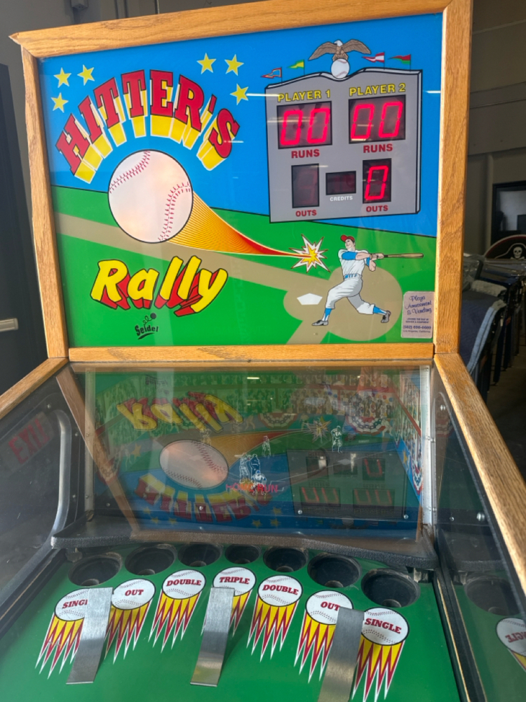 HITTERS RALLY PINBALL MACHINE SEIDEL AMUSEMENT