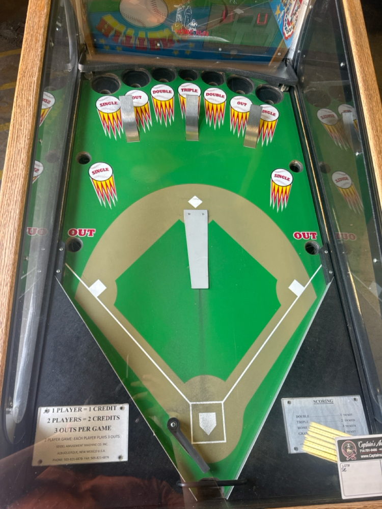 HITTERS RALLY PINBALL MACHINE SEIDEL AMUSEMENT