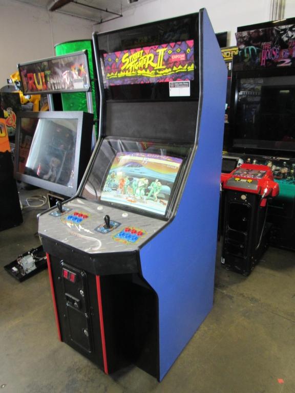 Street Fighter Ii Capcom Big Blue Cab Arcade Game