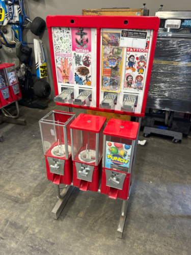 4 HEAD BULK STICKER VENDING MACHINE J STAND