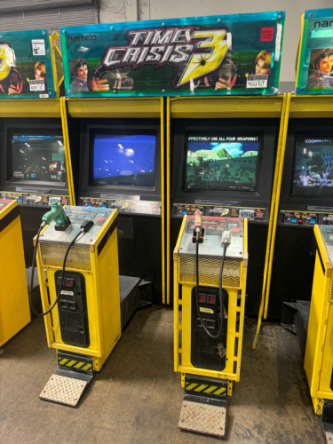 TIME CRISIS 3 TWIN SHOOTER PEDAL ACTION ARCADE GAME NAMCO #3