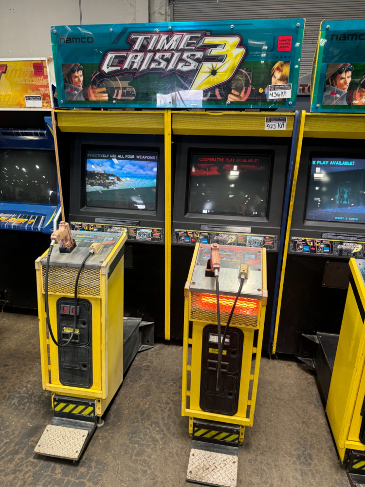 TIME CRISIS 3 TWIN SHOOTER PEDAL ACTION ARCADE GAME NAMCO #7