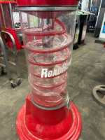 ROADRUNNER GLOBE SPIRAL GUMBALL VENDING MACHINE OK MFG #3 - 6