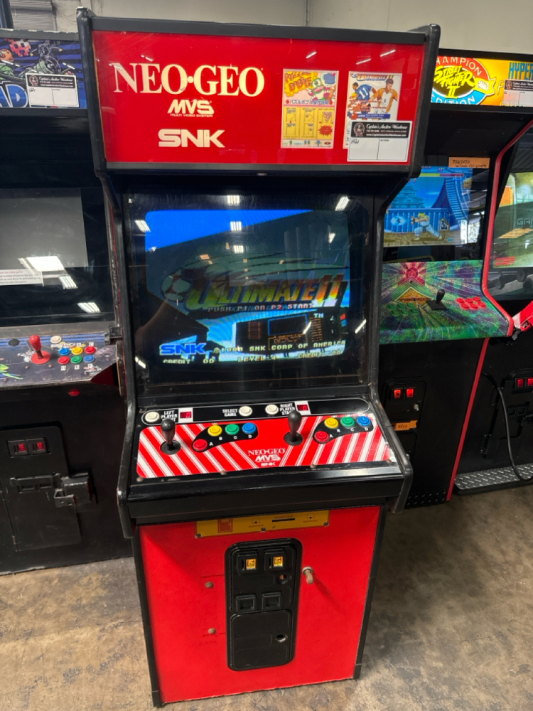 NEO GEO UPRIGHT ARCADE GAME PUZZLE BOBBLE ULTIMATE SOCCER II