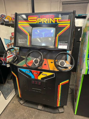 SUPER SPRINT CLASSIC ARCADE GAME ATARI