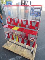 10 HEAD BULK CANDY CAPSULE VENDING RACK