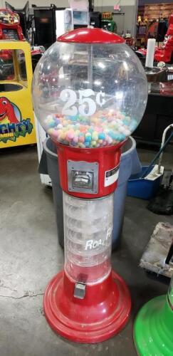 ROADRUNNER GLOBE RED SPIRAL GUMBALL MACHINE