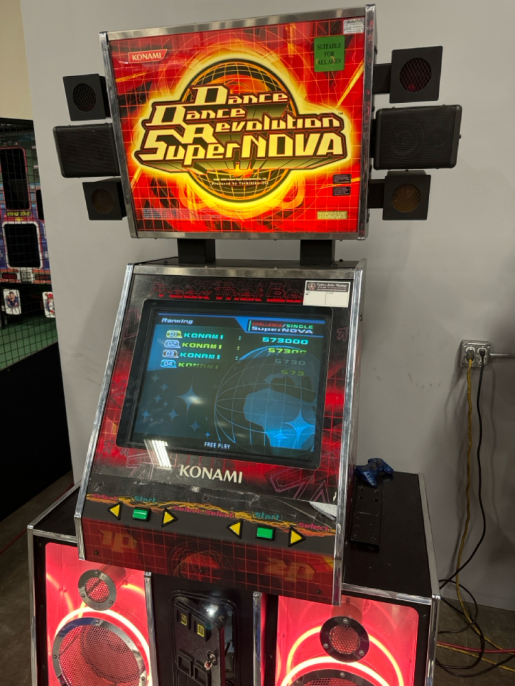 DDR SUPER NOVA MUSIC RHYTHM ARCADE GAME KONAMI USA ARCADE