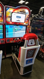 DAYTONA USA DELUXE SITDOWN DRIVER ARCADE GAME LINKABLE SEGA #4