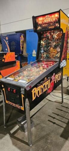 BANZAI RUN PINBALL MACHINE WILLIAMS RARE!!