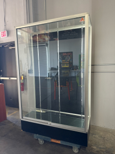 TALL GLASS CURIO CABINET #1