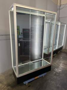 TALL GLASS CURIO CABINET #2