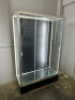 GLASS VERTICAL DISPLAY CURIO CABINET FRONT SLIDE DOORS #4