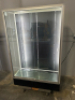 GLASS VERTICAL DISPLAY CURIO CABINET FRONT SLIDE DOORS #4 - 3