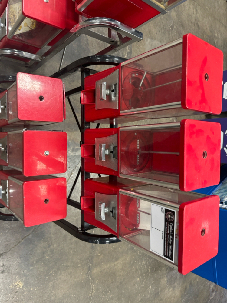 6 HEAD - 6 SMALL CAPSULE VENDING RACK