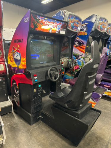 CRUISIN USA SITDOWN RACER ARCADE GAME MIDWAY