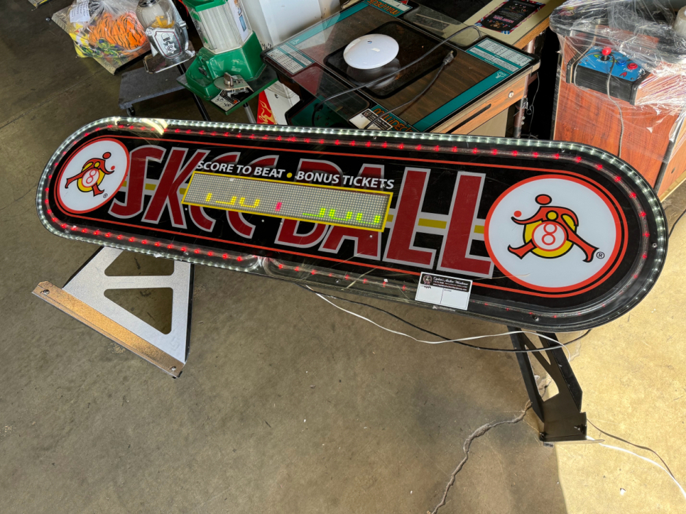 SKEEBALL CLASSIC BONUS SCOREBOARD TOPPER