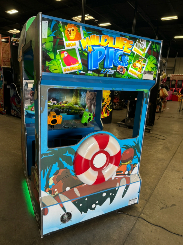 Arcade Camera Animals WILDLIFE PICS DELUXE TWO PLAYER ARCADE GAME UNIS