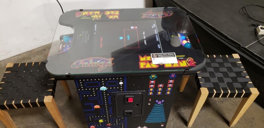 Multicade Table 60 IN 1 MULTICADE COCKTAIL TABLE ARCADE W/ STOOLS