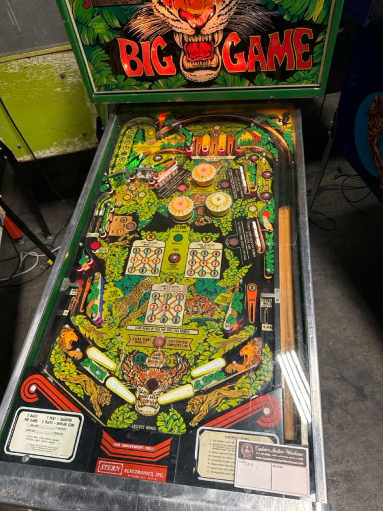 BIG GAME by STERN CLASSIC PINBALL MACHINE