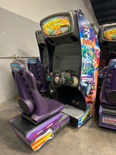 90s select shop【特注1点物】crazy サイケパッチワークM65 CRUIS'N EXOTICA SIT DOWN DRIVER ARCADE GAME MIDWAY #5