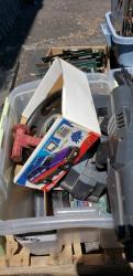 1 BOX LOT MISC ARCADE PARTS ETC