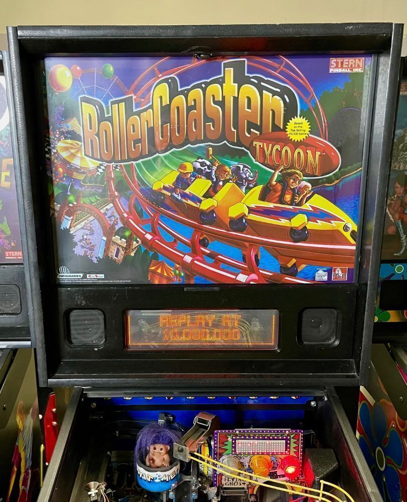 ROLLER COASTER TYCOON PINBALL MACHINE STERN