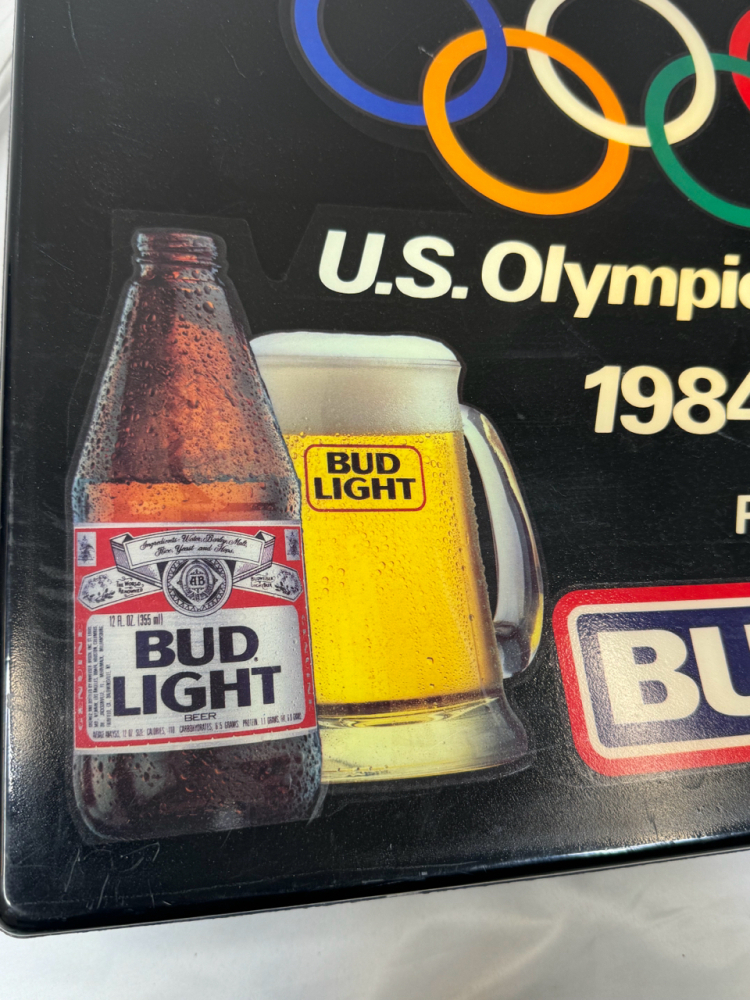 【超歓迎】 VINTAGE BUD LIGHT 1984 USA OLYMPIC TEAM BEER LIGHT UP SIGN その他