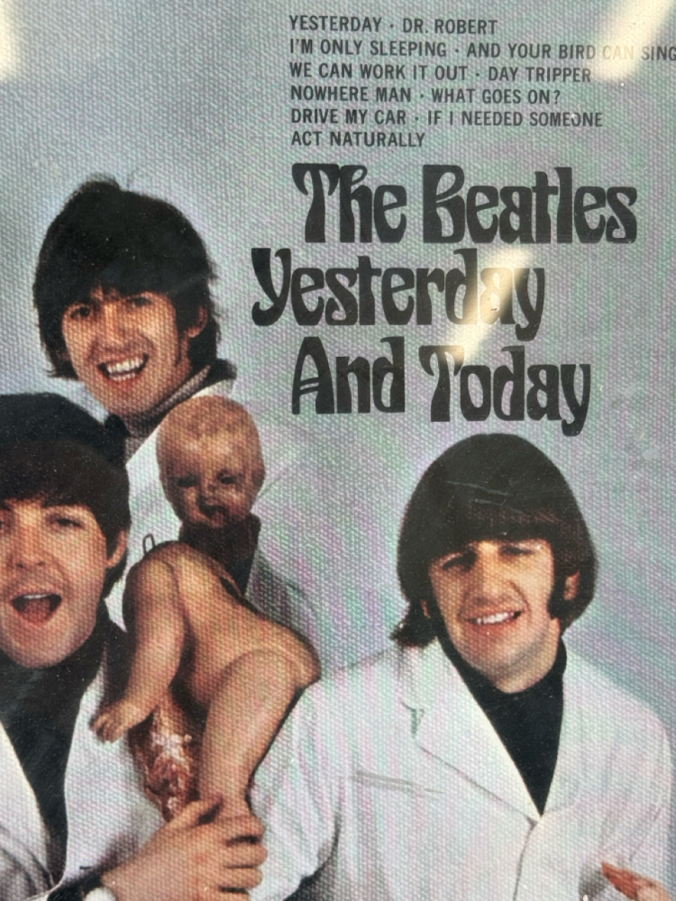 FRAMED BEATLES YESTERDAY AND TODAY BUTCHER COVER PROMO POSTER