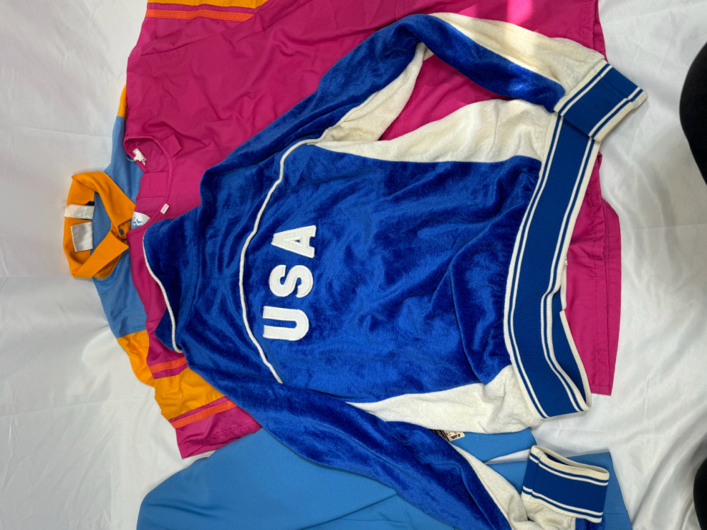 A RARE LEVIS 1984 LOS ANGELES OLYMPICS STAFF AND USA ATHLETE