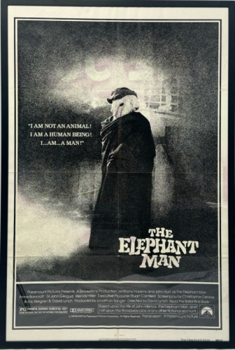 ELEPHANT MAN (1980) ORIGINAL FRAMED ONE SHEET MOVIE POSTER
