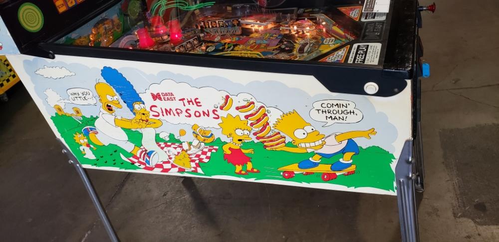 simpsons pinball machine date east