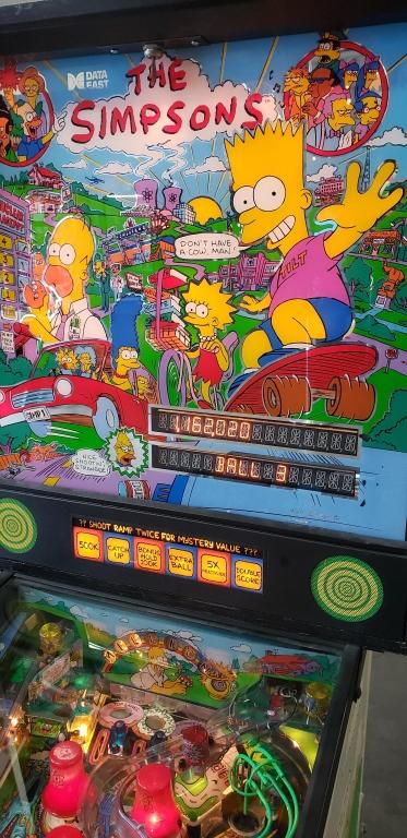 simpsons pinball machine date east