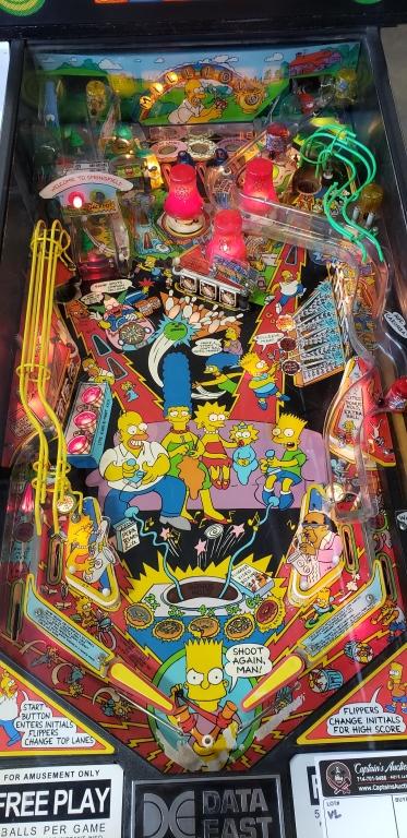 simpsons pinball machine date east