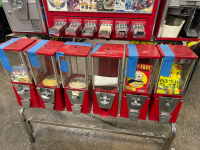 8 HEAD COMBO CANDY CAPSULE BULK VENDING RACK - 5