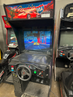 CRUISIN USA DELUXE SITDOWN DRIVER ARCADE GAME MIDWAY - 7