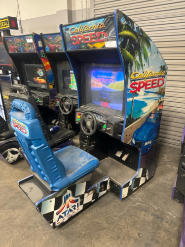 CALIFORNIA SPEED SIT DOWN RACING ARCADE GAME ATARI