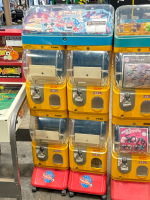 TOMY GATCHA 4 HEAD COIN OP DISPENSERS