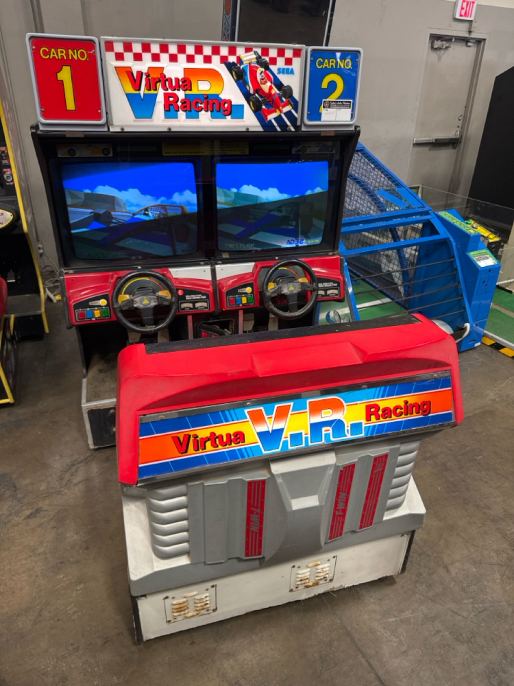 VIRTUA RACING TWIN SITDOWN RACING ARCADE GAME SEGA CLASSIC