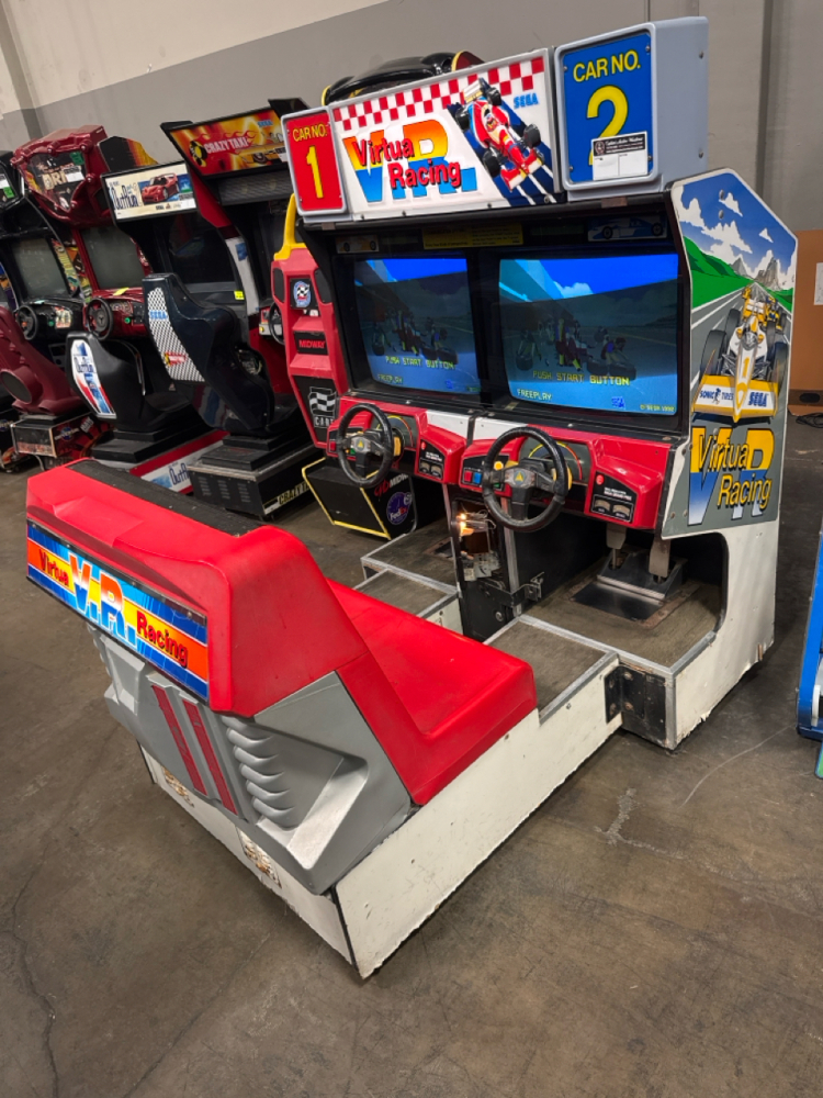 VIRTUA RACING TWIN SITDOWN RACING ARCADE GAME SEGA CLASSIC