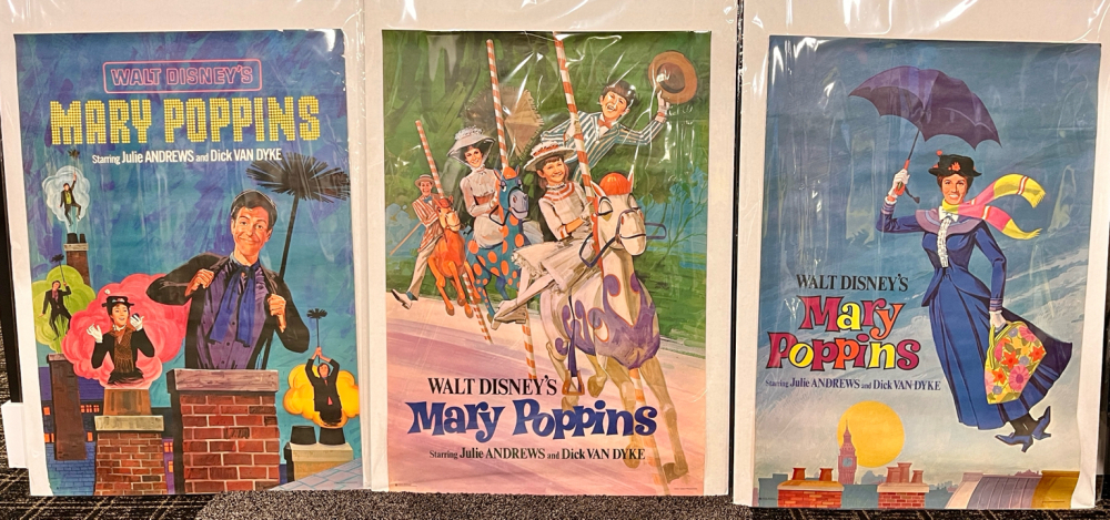 LOT OF (3) DISNEY'S MARY POPPINS PROMOTIONAL POSTERS!