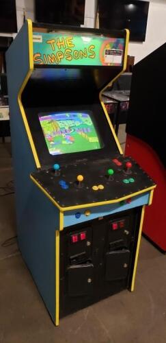 THE SIMPSONS 4 PLAYER ARCADE GAME KONAMI