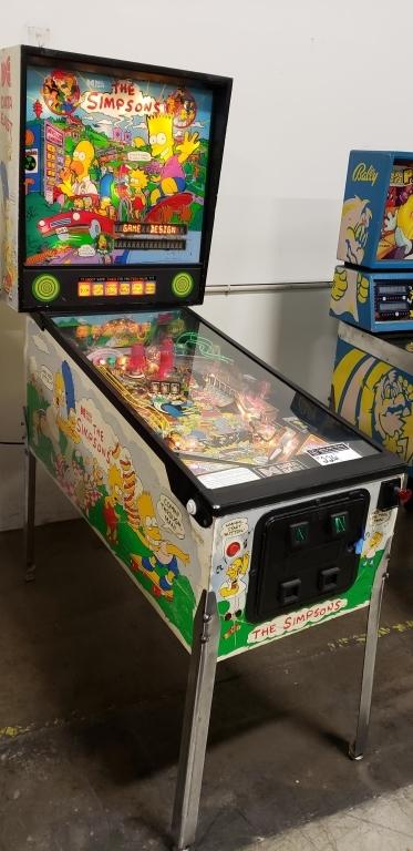 simpsons pinball machines for sale