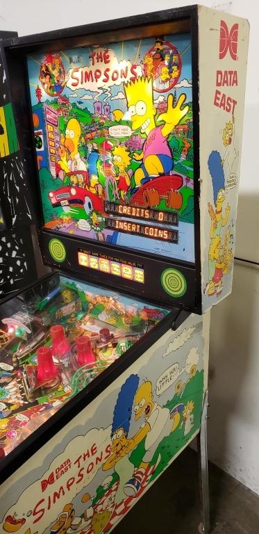 simpsons pinball machine date east